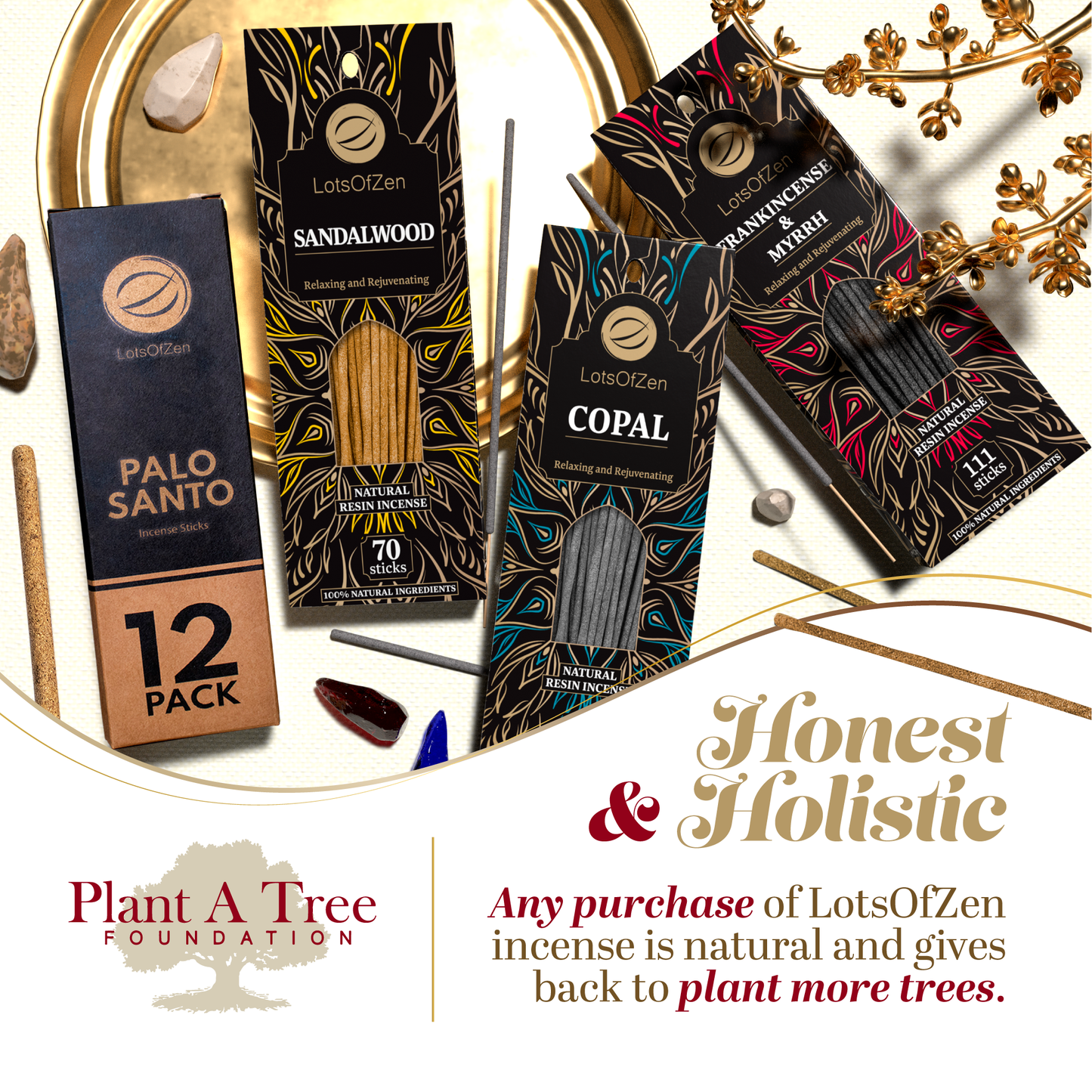 Palo Santo Incense Sticks Smudge Kit (12 Pack)