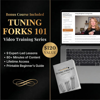 Tuning Forks Set (128Hz, 256Hz, 512Hz)