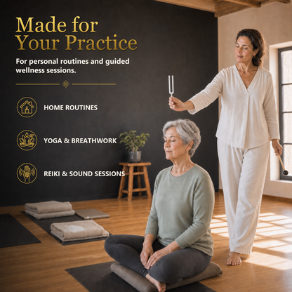 Essential Tuning Forks Set for Sound Healing (128Hz, 256Hz, 512Hz)