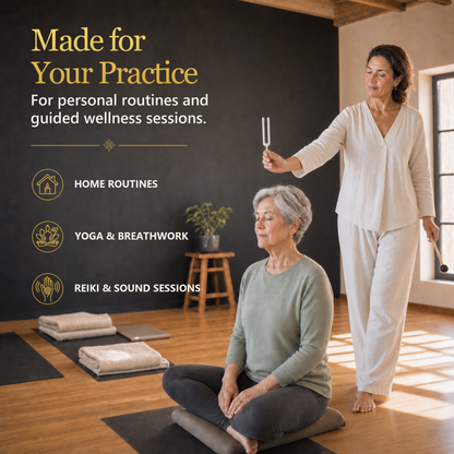 Tuning Forks for Healing Set (128 Hz, 256 Hz, 512 Hz)