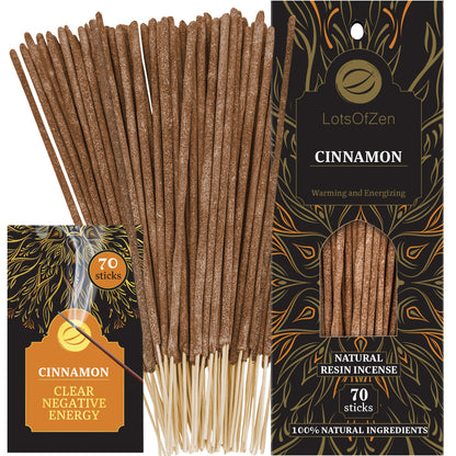 Cinnamon Incense Sticks (70 Pack)