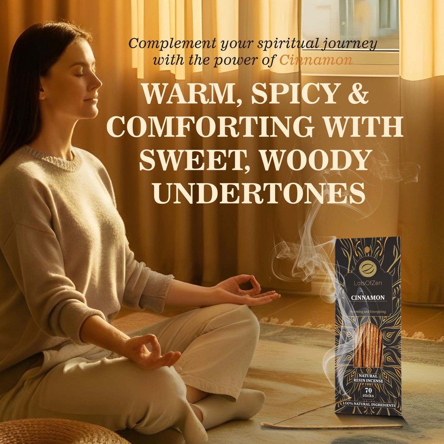 Cinnamon Incense Sticks (70 Pack)