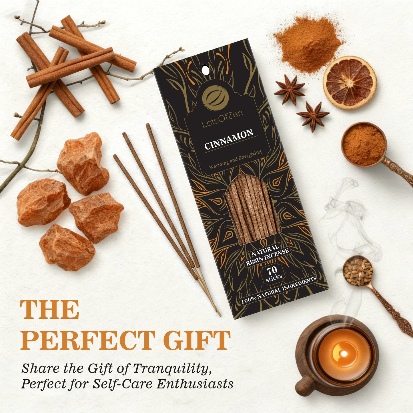 Cinnamon Incense Sticks (70 Pack)