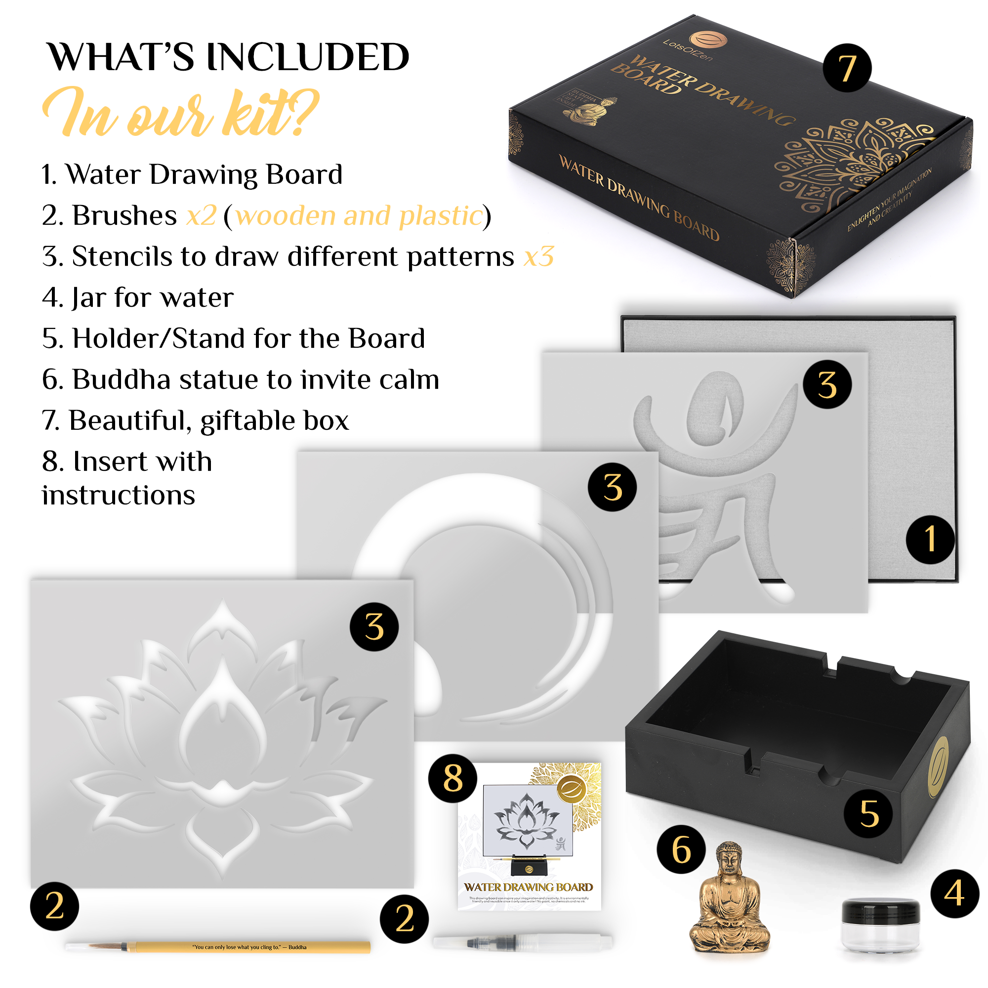 Buddha Board Water Drawing — Learning Express Gifts